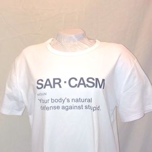 NIP - Women’s Sarcasm T-Shirt Size XXL